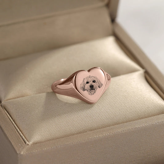 Pawtrait Ring Rose Gold